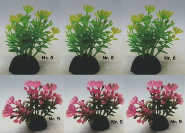 Aquarium Wasserpflanze je 3 St N8 u. N9 Kunststoff Aquarienpflanze Nano ca 4-5cm