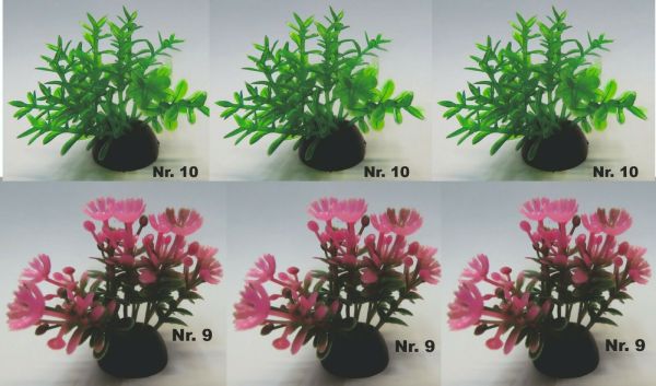 Aquarium Wasserpflanze je 3 St N9 u. N10 Kunststoff Aquarienpflanze Nano ca 4cm