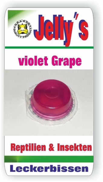 Jelly Food Dragon 8x16gr Fruchtgelee Violet Grape für Reptilien Käfer Insekten