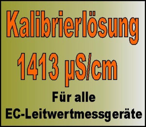 Kalibrierlösung 1413 für alle EC Leitwertmeßgeräte 70 ml €10,71/100ml