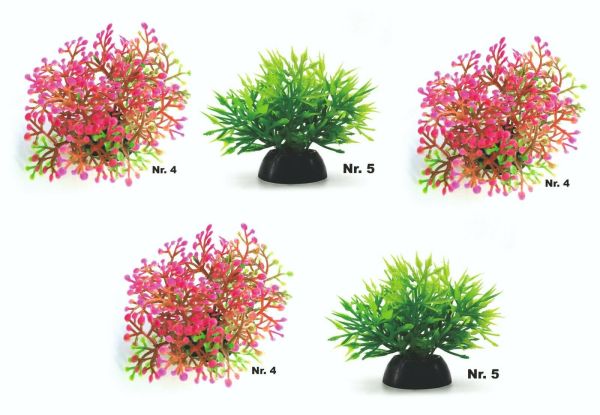 Aquarium Wasserpflanze 3 St N4 u 2 St N5 Kunststoff Aquarienpflanze Nano ca 4cm