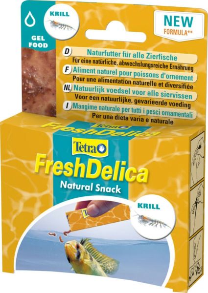 Tetra FreshDelica Krill in Gelee 48gr enthält 2x mehr Nährstoffe als Frostfutter