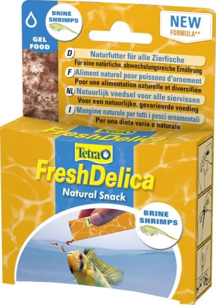 Tetra FreshDelica Shrimps 48 gr. Brine Shrimp in Gelee, auch für Wirbellose