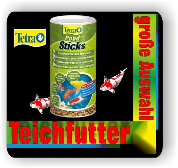 Tetra Pond Sticks 1 Liter Hauptfutter für alle Teichfische Fischfutter Teichstic