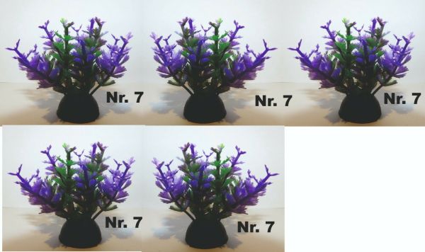 Aquarium Wasserpflanze 5 Stück N7 Kunststoff Aquarienpflanze Nano ca 4-5cm Nano
