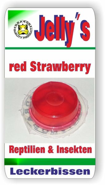 Jelly Food Dragon 4x16gr Fruchtgelee Red Strawberry für Reptilien Käfer Insekten
