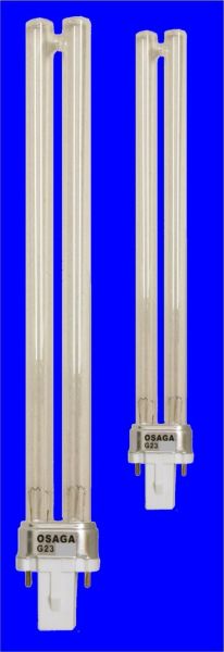 2 Stück UVC Ersatzlampe 11 Watt OSAGA für alle UV-C Klärgeräte UVC Lampe