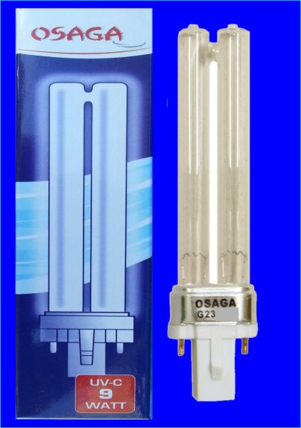 UVC Ersatzlampe 9 Watt OSAGA für alle UV-C Klärgeräte u Teichklärer UVC Lampe