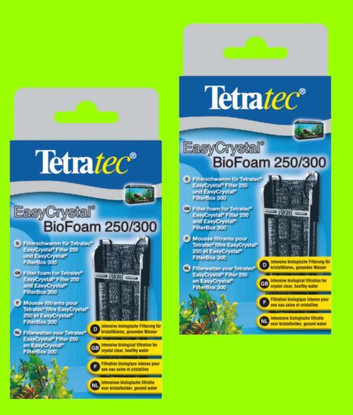 Tetratec 2 x Biofoam für Easycrystal 250/300 biologische Filterung für Tetra