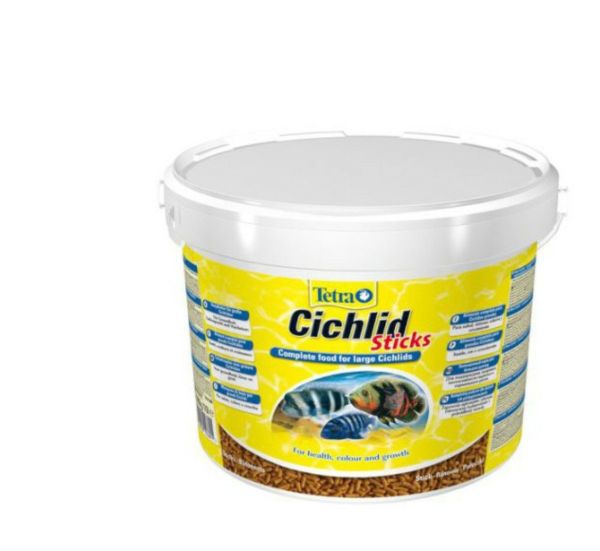 Tetra Cichlid Sticks 10 L. Hauptfutter für alle Cichliden u.a. große Zierfische