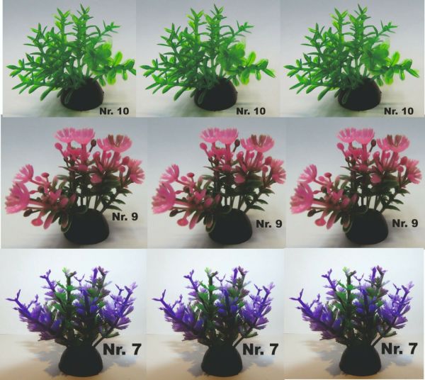 Aquarium Wasserpflanze je 3 St. N7/9/10Kunststoff Aquarienpflanze Nano ca 4cm