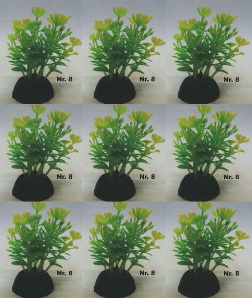 Aquarium Wasserpflanze 9 Stück N8 Kunststoff Aquarienpflanze Nano ca 4-5cm Nano