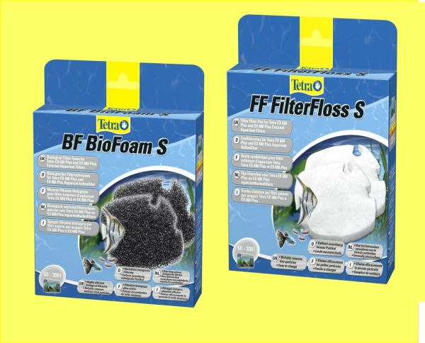 Kombiset Filterschwamm BF und Vlies FF für Tetra EX Außenfilter 400/600/700/800