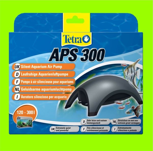 Tetra APS 300 Aquarienluftpumpe sehr leise Luftpumpe für 120-300l Aquarium
