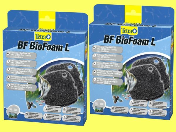 2 Stück Biologischer Filterschwamm BF1200 für Tetra EX Außenfilter1200/1200plus
