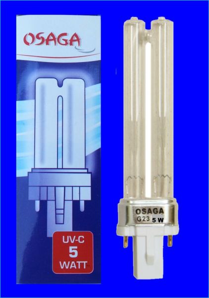 UVC Ersatzlampe 5 Watt OSAGA für alle UV-C Klärgeräte u Teichklärer UVC Lampe