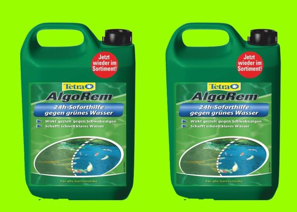 AlgoREM 2x3 L. Tetra die 24 Std Notbremse gegen grünes Wasser Schwebealgen Algen