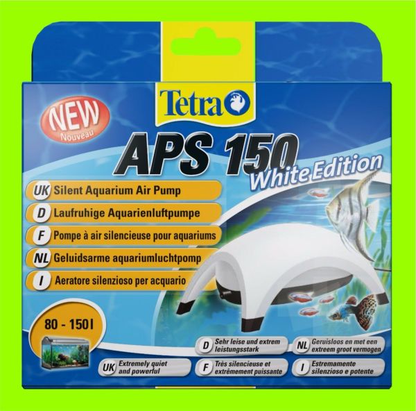 Tetra APS 150 Aquarienluftpumpe white Edition Luftpumpe für 80-150l Aquarium