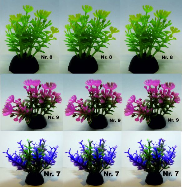 Aquarium Wasserpflanze je 3 St. N7/8/9 Kunststoff Aquarienpflanze Nano ca 4cm
