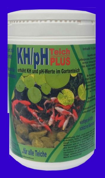 KH/pH plus 1000 ml für Koi u Gartenteich Erhöht u hält Karbonathärte u pH-Wert