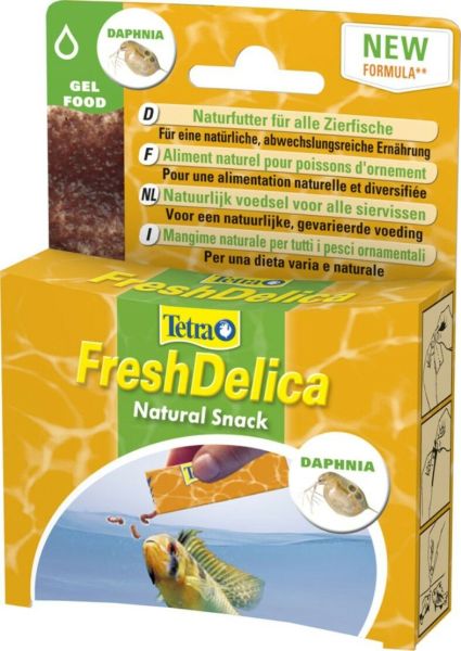 Tetra FreshDelica Daphnien 48 gr. Wasserflöhe in Gelee, 16 Tütchen a 3 gr.Futter